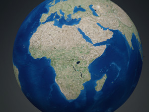 DOWNLOAD PLANET EARTH 3D MODEL - OBJ - FBX - 3D PRINTING - 3D PROJECT - GAME READY 3D Model
