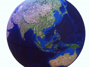 DOWNLOAD PLANET EARTH 3D MODEL - OBJ - FBX - 3D PRINTING - 3D PROJECT - GAME READY 3D Model