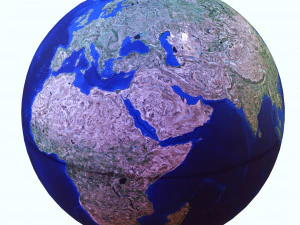 DOWNLOAD PLANET EARTH 3D MODEL - OBJ - FBX - 3D PRINTING - 3D PROJECT - GAME READY 3D Model