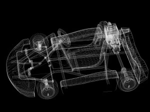 CAR 3D MODEL CAR - OBJ - FBX - 3D PRINTING - 3D PROJECT - CAR F1 AUTO CAR 3D Model
