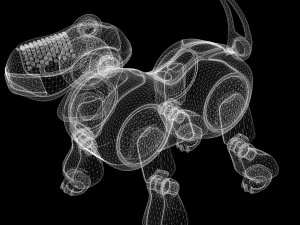 DOG SCIFI 3D MODEL - OBJ - FBX - 3D PRINTING - 3D PROJECT - SCIFI DOG 3D Model