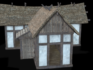 MEDIEVAL HOUSE 3D MODEL - OBJ - FBX - 3D PRINTING - MEDIEVAL - HOUSE READY MEDIEVAL 3D Model