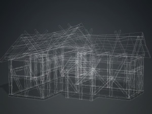 MEDIEVAL HOUSE 3D MODEL - OBJ - FBX - 3D PRINTING - MEDIEVAL - HOUSE READY MEDIEVAL 3D Model