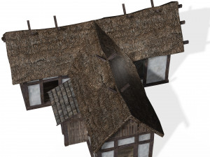 MEDIEVAL HOUSE 3D MODEL - OBJ - FBX - 3D PRINTING - MEDIEVAL - HOUSE READY MEDIEVAL 3D Model