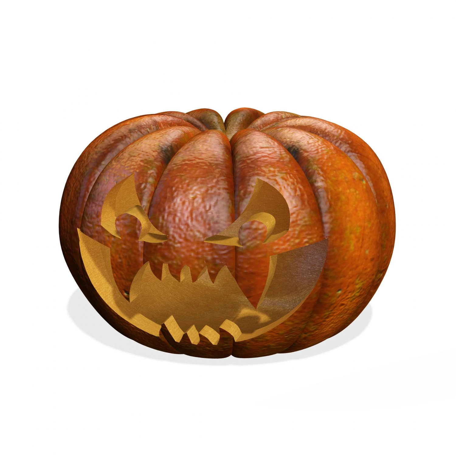 PUMPKIN FOR HALLOWEEN 3D MODEL - OBJ - FBX - 3D PRINTING - HALLOWEEN - PUMPKIN 3D Model .c4d .max .obj .3ds .fbx .stl .blend 