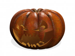 PUMPKIN FOR HALLOWEEN 3D MODEL - OBJ - FBX - 3D PRINTING - HALLOWEEN - PUMPKIN Modelo 3D