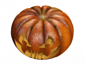PUMPKIN FOR HALLOWEEN 3D MODEL - OBJ - FBX - 3D PRINTING - HALLOWEEN - PUMPKIN Modelo 3D