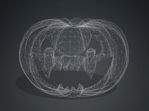 PUMPKIN FOR HALLOWEEN 3D MODEL - OBJ - FBX - 3D PRINTING - HALLOWEEN - PUMPKIN Modelo 3D