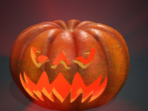 PUMPKIN FOR HALLOWEEN 3D MODEL - OBJ - FBX - 3D PRINTING - 3D PROJECT - GAME READY - PUMPKIN 3D 모델