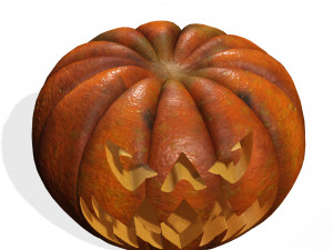 PUMPKIN FOR HALLOWEEN 3D MODEL - OBJ - FBX - 3D PRINTING - 3D PROJECT - GAME READY - PUMPKIN 3D 모델
