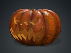PUMPKIN FOR HALLOWEEN 3D MODEL - OBJ - FBX - 3D PRINTING - 3D PROJECT - GAME READY - PUMPKIN 3D 모델