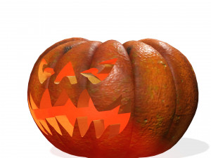 PUMPKIN FOR HALLOWEEN 3D MODEL - OBJ - FBX - 3D PRINTING - 3D PROJECT - GAME READY - PUMPKIN 3D 모델