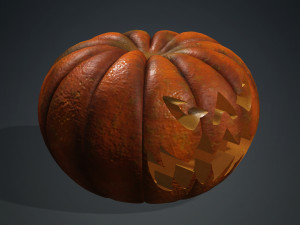 PUMPKIN FOR HALLOWEEN 3D MODEL - OBJ - FBX - 3D PRINTING - 3D PROJECT - GAME READY - PUMPKIN 3D 모델