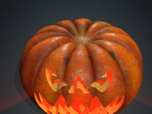 PUMPKIN FOR HALLOWEEN 3D MODEL - OBJ - FBX - 3D PRINTING - 3D PROJECT - GAME READY - PUMPKIN 3D 모델