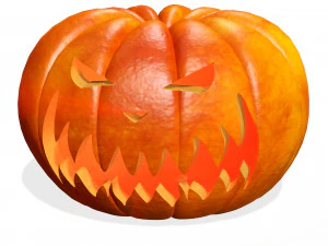 POMPOEN HALLOWEEN 3D-MODEL POMPOEN VOOR - OBJ - FBX - 3D PRINTEN - 3D PROJECT - SPEL KLAAR HALLOWEEN 3D Model