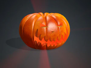 PUMPKIN HALLOWEEN 3D MODEL PUMPKIN FOR - OBJ - FBX - 3D PRINTING - 3D PROJECT - GAME READY HALLOWEEN 3D Model