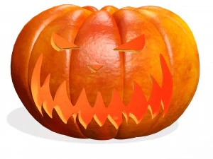 PUMPKIN HALLOWEEN 3D MODEL PUMPKIN FOR - OBJ - FBX - 3D PRINTING - 3D PROJECT - GAME READY HALLOWEEN 3D Model