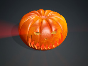 PUMPKIN HALLOWEEN 3D MODEL PUMPKIN FOR - OBJ - FBX - 3D PRINTING - 3D PROJECT - GAME READY HALLOWEEN 3D Модель