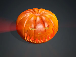PUMPKIN HALLOWEEN 3D MODEL PUMPKIN FOR - OBJ - FBX - 3D PRINTING - 3D PROJECT - GAME READY HALLOWEEN 3D Model