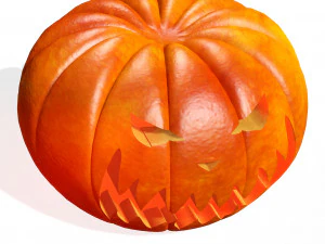 PUMPKIN HALLOWEEN 3D MODEL PUMPKIN FOR - OBJ - FBX - 3D PRINTING - 3D PROJECT - GAME READY HALLOWEEN 3D Model