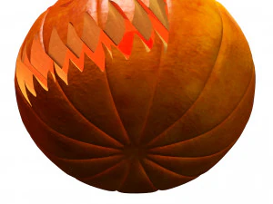 PUMPKIN HALLOWEEN 3D MODEL PUMPKIN FOR - OBJ - FBX - 3D PRINTING - 3D PROJECT - GAME READY HALLOWEEN 3D Model