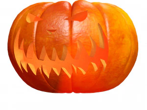 PUMPKIN HALLOWEEN 3D MODEL PUMPKIN FOR - OBJ - FBX - 3D PRINTING - 3D PROJECT - GAME READY HALLOWEEN 3D Model