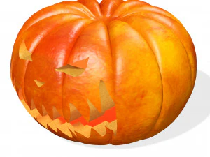 PUMPKIN HALLOWEEN 3D MODEL PUMPKIN FOR - OBJ - FBX - 3D PRINTING - 3D PROJECT - GAME READY HALLOWEEN 3D Model