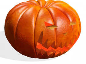 PUMPKIN HALLOWEEN 3D MODEL PUMPKIN FOR - OBJ - FBX - 3D PRINTING - 3D PROJECT - GAME READY HALLOWEEN 3D Model