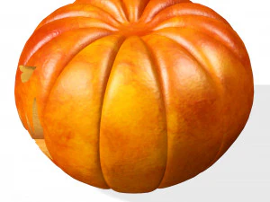 PUMPKIN HALLOWEEN 3D MODEL PUMPKIN FOR - OBJ - FBX - 3D PRINTING - 3D PROJECT - GAME READY HALLOWEEN 3D Model