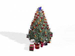 CHRISMAS TREE 3D MODEL - OBJ - FBX - 3D PRINTING - 3D PROJECT - GAME READY 3D Модель