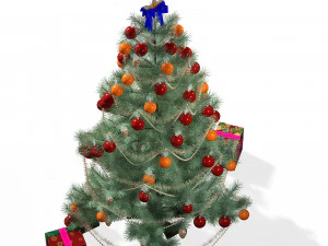 CHRISMAS TREE 3D MODEL - OBJ - FBX - 3D PRINTING - 3D PROJECT - GAME READY 3D Model