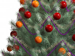 CHRISMAS TREE 3D MODEL - OBJ - FBX - 3D PRINTING - 3D PROJECT - GAME READY 3D Модель