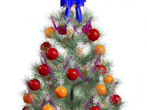 CHRISMAS TREE 3D MODEL - OBJ - FBX - 3D PRINTING - 3D PROJECT - GAME READY 3D Модель