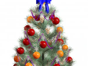 CHRISMAS TREE 3D MODEL - OBJ - FBX - 3D PRINTING - 3D PROJECT - GAME READY 3D Model