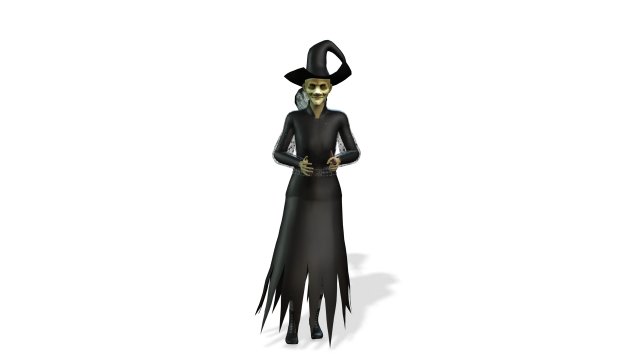 THE HALLOWEEN WITCH 3D MODEL - OBJ - FBX - 3D PRINTING - 3D PROJECT - GAME READY 3D Model .c4d .max .obj .3ds .fbx .stl .blend 