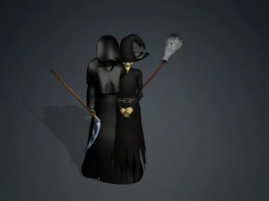 THE HALLOWEEN WITCH 3D MODEL - OBJ - FBX - 3D PRINTING - 3D PROJECT - GAME READY 3D Model