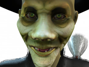 THE HALLOWEEN WITCH 3D MODEL - OBJ - FBX - 3D PRINTING - 3D PROJECT - GAME READY 3D Model