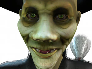 THE HALLOWEEN WITCH 3D MODEL - OBJ - FBX - 3D PRINTING - 3D PROJECT - GAME READY 3D Model