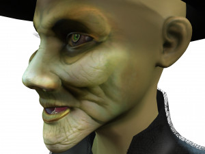 THE HALLOWEEN WITCH 3D MODEL - OBJ - FBX - 3D PRINTING - 3D PROJECT - GAME READY 3D Model