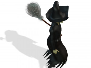 THE HALLOWEEN WITCH 3D MODEL - OBJ - FBX - 3D PRINTING - 3D PROJECT - GAME READY 3D Model
