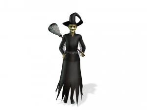 THE HALLOWEEN WITCH 3D MODEL - OBJ - FBX - 3D PRINTING - 3D PROJECT - GAME READY 3D Model