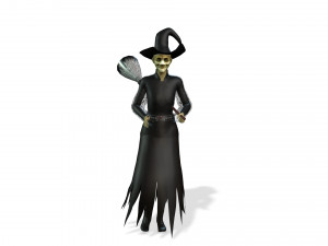 THE HALLOWEEN WITCH 3D MODEL - OBJ - FBX - 3D PRINTING - 3D PROJECT - GAME READY 3D Model