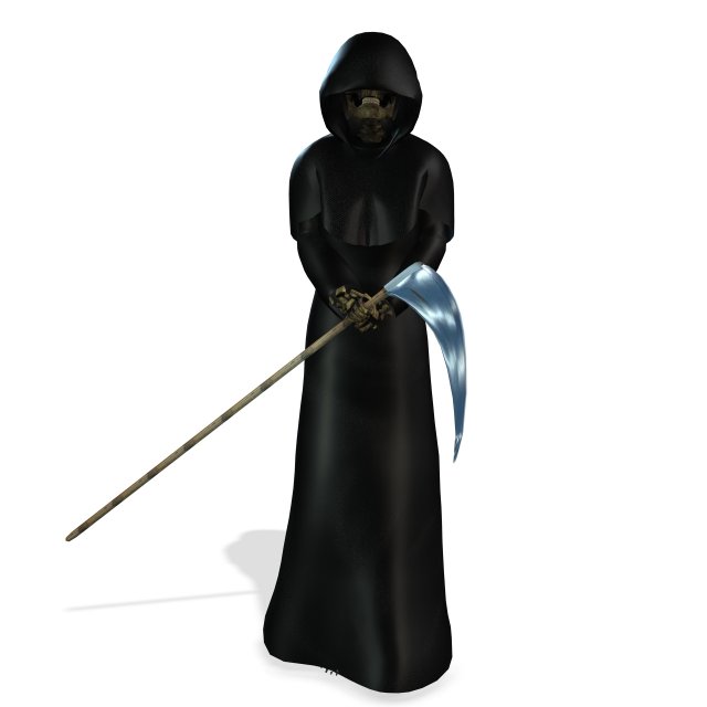 THE DEATH HALLOWEEN 3D MODEL - OBJ - FBX - 3D PRINTING - 3D PROJECT - GAME READY 3D Model .c4d .max .obj .3ds .fbx .stl .blend 