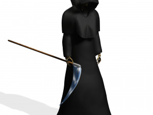 THE DEATH HALLOWEEN 3D MODEL - OBJ - FBX - 3D PRINTING - 3D PROJECT - GAME READY 3D Model
