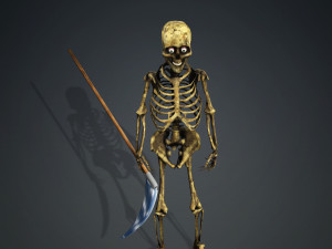 THE DEATH HALLOWEEN 3D MODEL - OBJ - FBX - 3D PRINTING - 3D PROJECT - GAME READY 3D Model