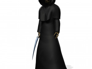 THE DEATH HALLOWEEN 3D MODEL - OBJ - FBX - 3D PRINTING - 3D PROJECT - GAME READY 3D Model