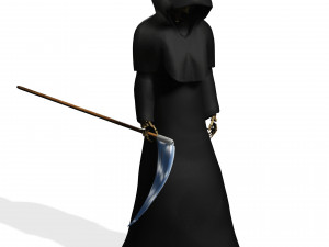 THE DEATH HALLOWEEN 3D MODEL - OBJ - FBX - 3D PRINTING - 3D PROJECT - GAME READY 3D Model