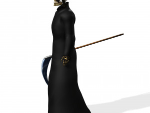 THE DEATH HALLOWEEN 3D MODEL - OBJ - FBX - 3D PRINTING - 3D PROJECT - GAME READY 3D Model