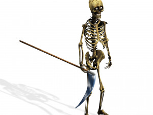 THE DEATH HALLOWEEN 3D MODEL - OBJ - FBX - 3D PRINTING - 3D PROJECT - GAME READY 3D Model