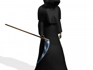 THE DEATH HALLOWEEN 3D MODEL - OBJ - FBX - 3D PRINTING - 3D PROJECT - GAME READY 3D Model